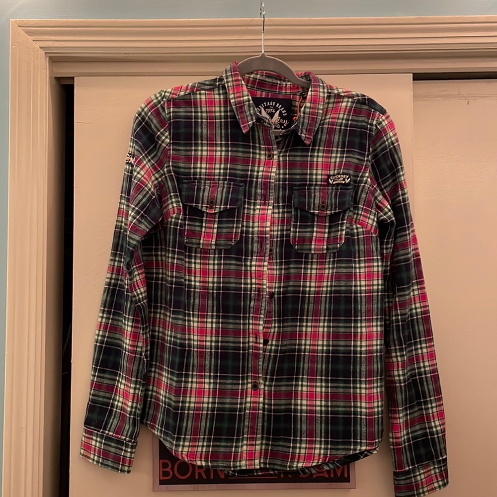 Imogen Lumberjack pink and green checked shirt